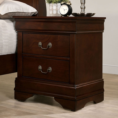 Furniture Of America Louis Philippe Transitional Dark Cherry Night Stand Model FM7866CH-N