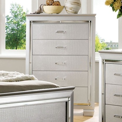 Furniture Of America Bellanova Contemporary Silver Chest Model CM7979SV-C