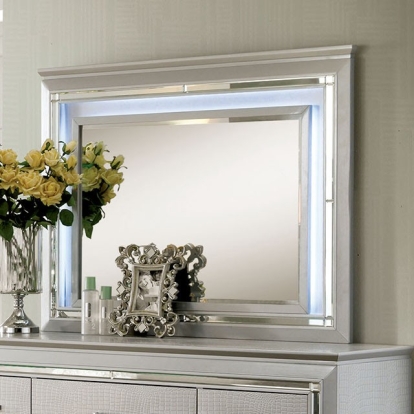 Furniture Of America Bellanova Contemporary Silver Mirror Model CM7979SV-M