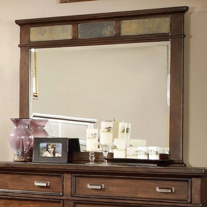 Furniture Of America Alcazar Transitional Brown Cherry Mirror Model CM7985M