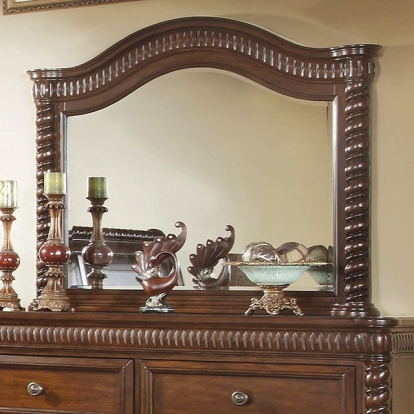 Furniture Of America Mandeville Transitional Brown Cherry Mirror Model CM7986M