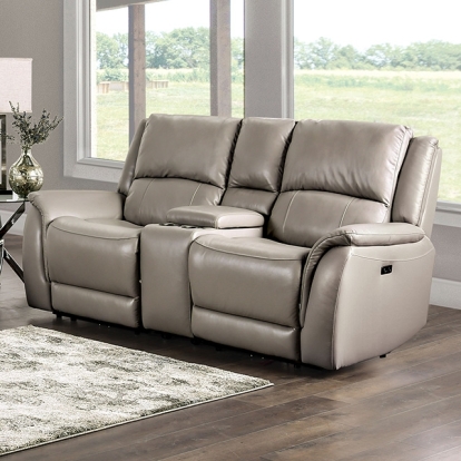 Furniture Of America Gorgius Transitional Light Gray Power Loveseat Model CM9910ST-LV-PM-PK