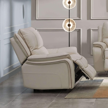 Furniture Of America Henricus Transitional Beige Glider Recliner Model CM9911BG-CH