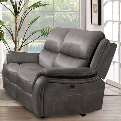 Furniture Of America Henricus Transitional Dark Gray Loveseat Model CM9911DG-LV