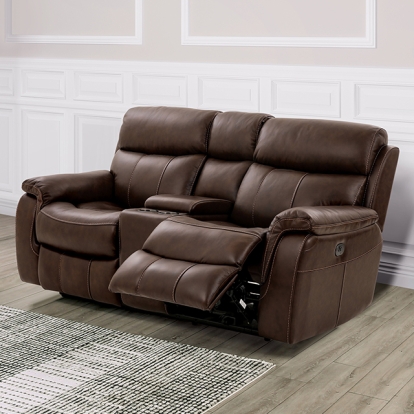 Furniture Of America Antenor Transitional Brown Power Loveseat Model CM9926MB-LV-PM-PK