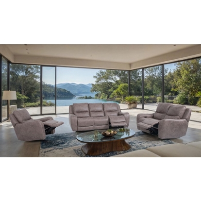 Furniture Of America Demetrius Contemporary Brown Power Sofa Model CM9931BR-SF-PM-PK