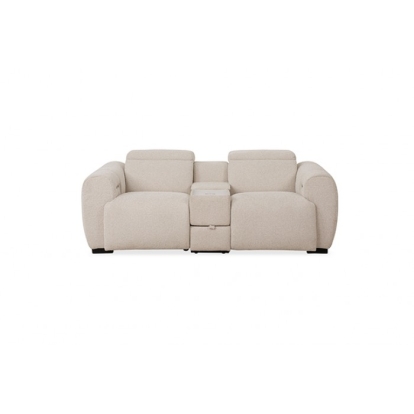 Furniture Of America Thaddea Contemporary White Power Loveseat Model CM9934WH-LV-PM-PK