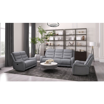 Furniture Of America Matthias Transitional Gray Manual Loveseat Model CM9987GY-LV-M
