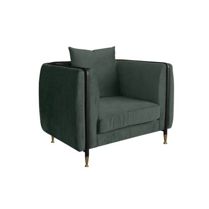 Divani Casa Oswego Modern Dark Green Jade Accent Chair Green Lounge Chair 77913 VGEUMC-9712SF-GRN-CH