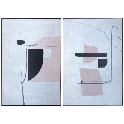 Modrest Creation Station Acrylic Painting Pink Painting 79509 VGSHVIG21010