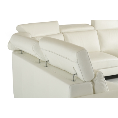 Lamod Italia Crosby Italian Modern White Leather Sectional Sofa White Sectional Sofa 71872 VGNTCROSBY-WHT