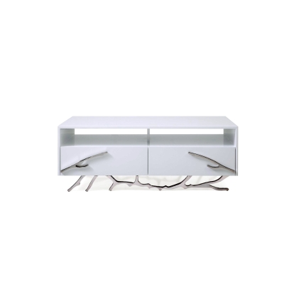 Modrest Legend Modern White Coffee Table White Coffee Table 74263 VGVCCT8111-WHT