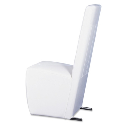 A&X Maud Modern Black Leatherette Dining Chair Black Dining Chair 11501 VGUN0020-BLK