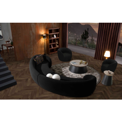 Modrest Molina Modern Black Accent Chair Accent Chair 80449|80449A VGOD-ZW-20056-B