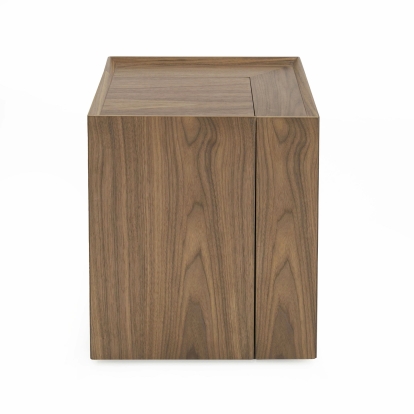 Modrest Delight Modern Walnut End Table Walnut End Table 77928 VGWCP205B-WAL-ET