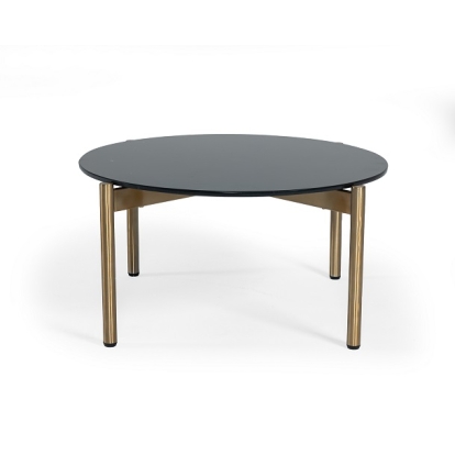 Modrest Denzel Black Marble + Gold Coffee Table Black Coffee Table 79102 VGGMM-ET-1581-BLK-CT