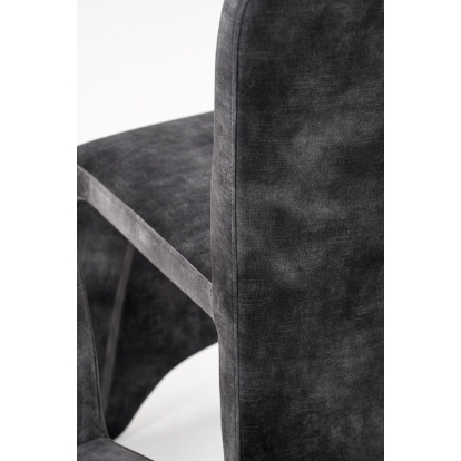 Modrest Ditka Modern Grey Velvet Dining Chair (Set of 2) Grey Dining Chair 81548Z VGEUMC-7510CH-DECENT-032