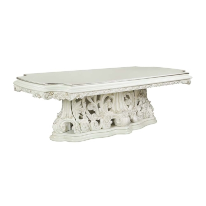 ACME Adara Antique White Dining Table Model DN01229