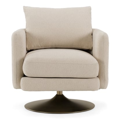 LA Furniture Doyle Modern Cream Fabric + Gold Accent Chair VGRH-RHT-825022-CRM Contemporary Style by Vig Furnitrue Number 83486 Catch Home Goods