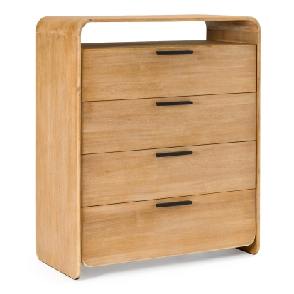 LA Furniture Dresden Modern Natural Acacia Chest VGWD-BH-VF-TB-NAT Contemporary Style by Vig Furnitrue Number 83455 Catch Home Goods