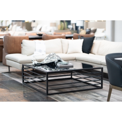 Modrest Malvo Modern Black + Glass Coffee Table Black Coffee Table 79155 VGODLZ-215RC-BLK-CT