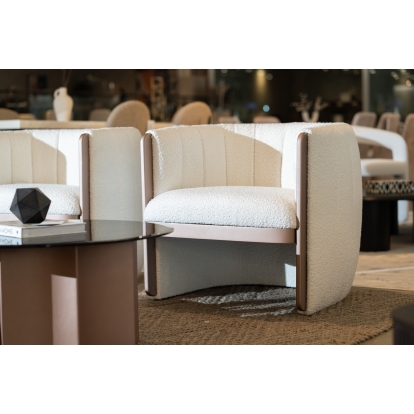 Modrest Joselyn Modern Cream Fabric Accent Chair Beige Lounge Chair 80040 VGOD-ZW-22051-CH