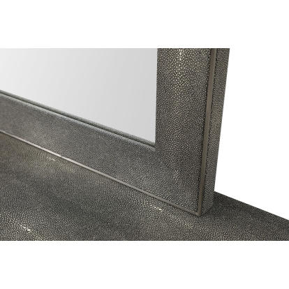 LA Furniture Dynasty Modern Shagreen Mirror VGVCJ2108-M-GRY-MIR Contemporary Style by Vig Furnitrue Number 79095 Catch Home Goods