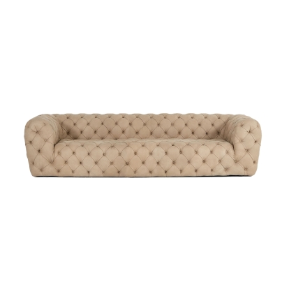 Lamod Italia Ellington Italian Beige Nubuck Leather 3-Seater Sofa Beige Sofa 79145|83141 VGCCRIALTO-CML-3-S