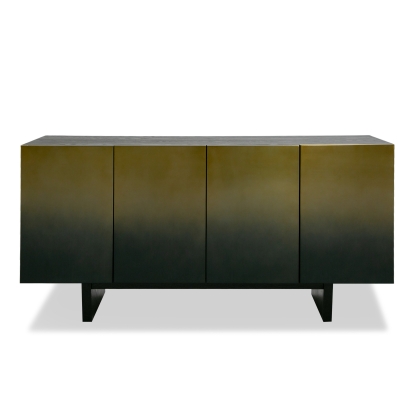 Modrest Elmira Glam Black Ash + Gradient Stainless Steel Buffet Black Buffet 81018 VGGMW-1658-BUF
