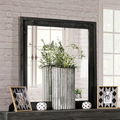 Furniture Of America Oakridge Rustic Charcoal Mirror Model EM7074DG-M