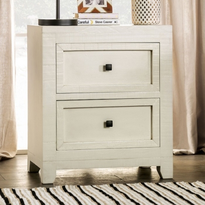 Furniture Of America Oakridge Rustic Ivory Night Stand Model EM7074IV-N