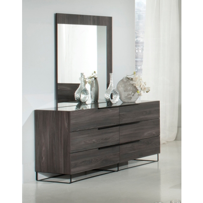 Nova Domus Enzo Italian Modern Grey Oak Mirror Grey Mirror 72715 VGACENZO-MIR