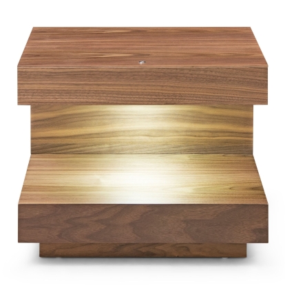 LA Furniture Esso Contemporary Walnut Nightstand VGWCC121B-WAL-ET Contemporary Style by Vig Furnitrue Number 77926|77926A Catch Home Goods
