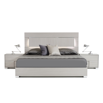 LA Furniture Eastern King Ethan Italian Modern Grey Bed VGACETHAN-BED-EK Contemporary Style by Vig Furnitrue Number 78235 Catch Home Goods