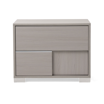 Modrest Ethan Italian Modern Grey Nightstand Grey Nightstand 17605|70682 VGACETHAN-NS