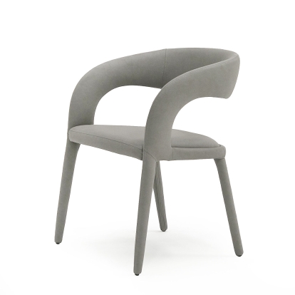 Modrest Faerron Modern Grey Leatherette Dining Chair Grey Dining Chair 80601 VGEUMC-7182CH-GRY