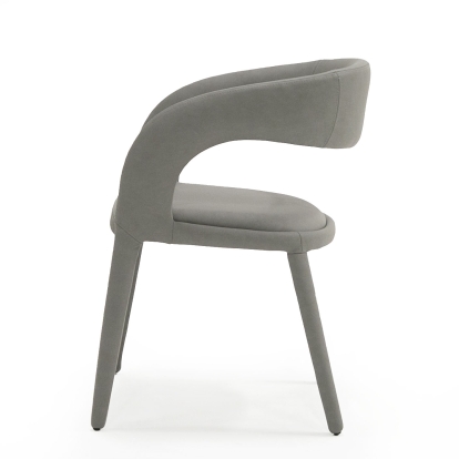 Modrest Faerron Modern Grey Leatherette Dining Chair Grey Dining Chair 80601 VGEUMC-7182CH-GRY