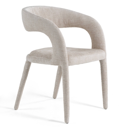 Modrest Faerron Modern Light Grey Fabric Dining Chair Light Grey Dining Chair 82198 VGEU-MC-7182CH-LTGRY