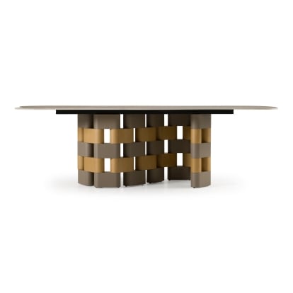 LA Furniture Falzone Modern Ceramic + Wood Dining Table VGVC-T2573 Contemporary Style by Vig Furnitrue Number 83295 Catch Home Goods
