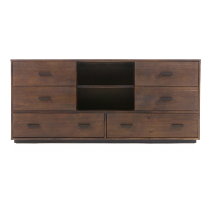 Nova Domus Fantasia Contemporary Dark Walnut Dresser Walnut Dresser 77209 VGWDHL-W03
