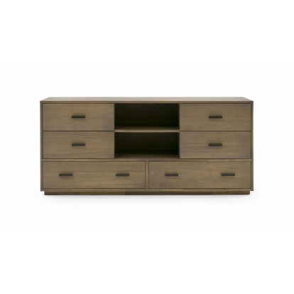 Nova Domus Fantasia Contemporary Walnut Dresser Walnut Dresser 78216|78216A VGWDHL-W03-DRS-LTWLT