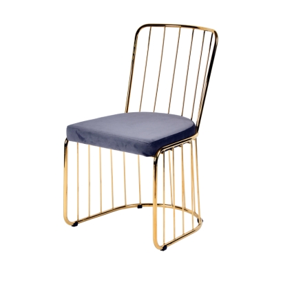 Modrest Holly Modern Grey Fabric Dining Chair (Set of 2) Grey Dining Chair 74556Z VGFH-FDC6082-GRY