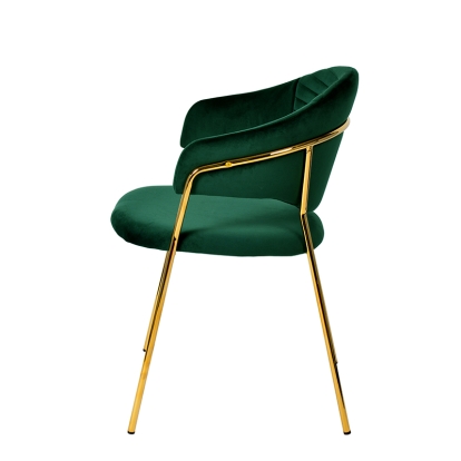 LA Furniture Trevor Modern Green Velvet & Gold Dining Chair (Set of 2) VGFHFDC8022-GRN Contemporary Style by Vig Furnitrue Number 76009Z Catch Home Goods