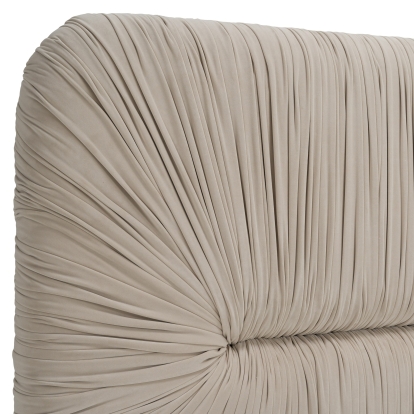 Modrest Florence Modern Beige Velvet + Gold Bed Beige Bed 82783|82674 VGVC-BD2410-BED