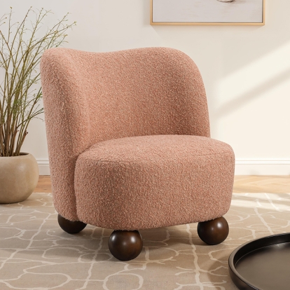 Furniture Of America Karey Contemporary Pink Accent Chair Model FM-AC6010PK