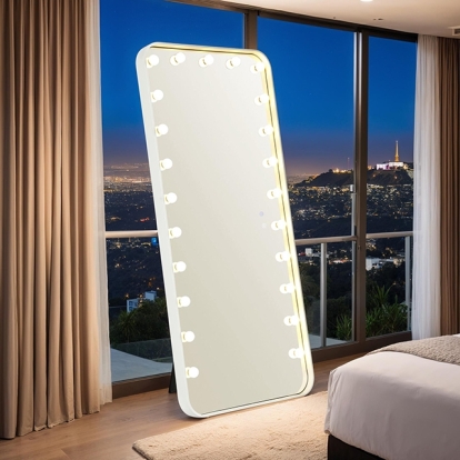 Furniture Of America Myra Glam White Floor Mirror Model FM-AC8013WH-M