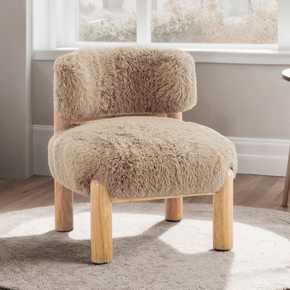 Furniture Of America Alcoba Contemporary Mushroom Accent Chair Model FM-AC8019LB