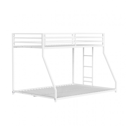 Furniture Of America Rothwell Contemporary Matte White Twin-Full Metal Bunk Bed Model FM-BK1200WH-TF