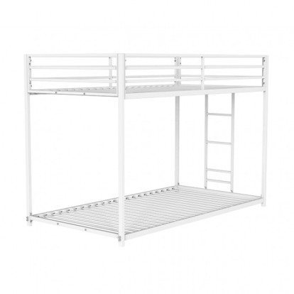Furniture Of America Rothwell Contemporary Matte White Twin-Twin Metal Bunk Bed Model FM-BK1200WH-TT
