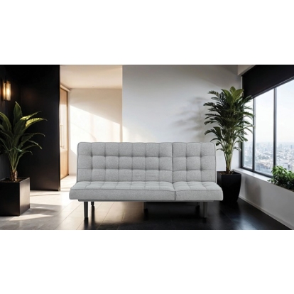 Furniture Of America Napervill Contemporary Light Gray Futon Sofa Model FM2802LG